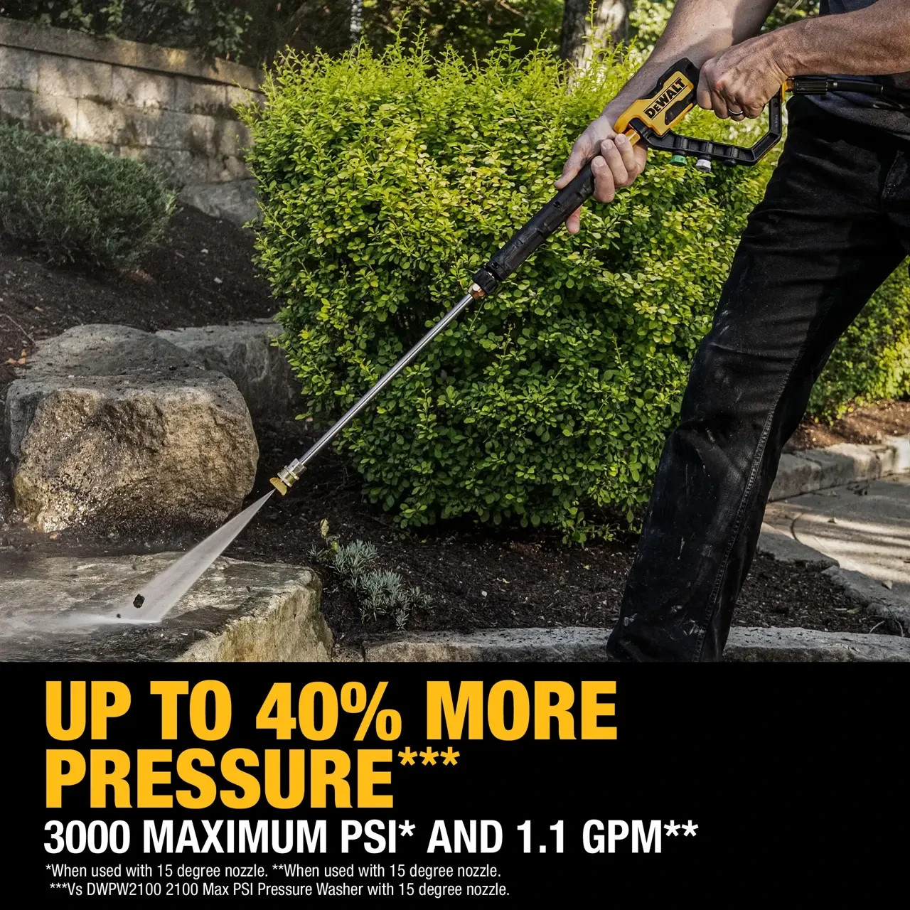 DEWALT DWPW3000 3000 MAX Psi 1.1 Gpm Brushless Electric Jobsite Pressure Washer