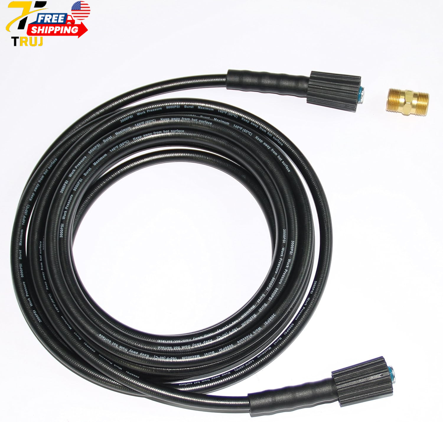 25 Foot Pressure Washer Hose for 3000Psi Craftsman Generac Greenworks Dusichin