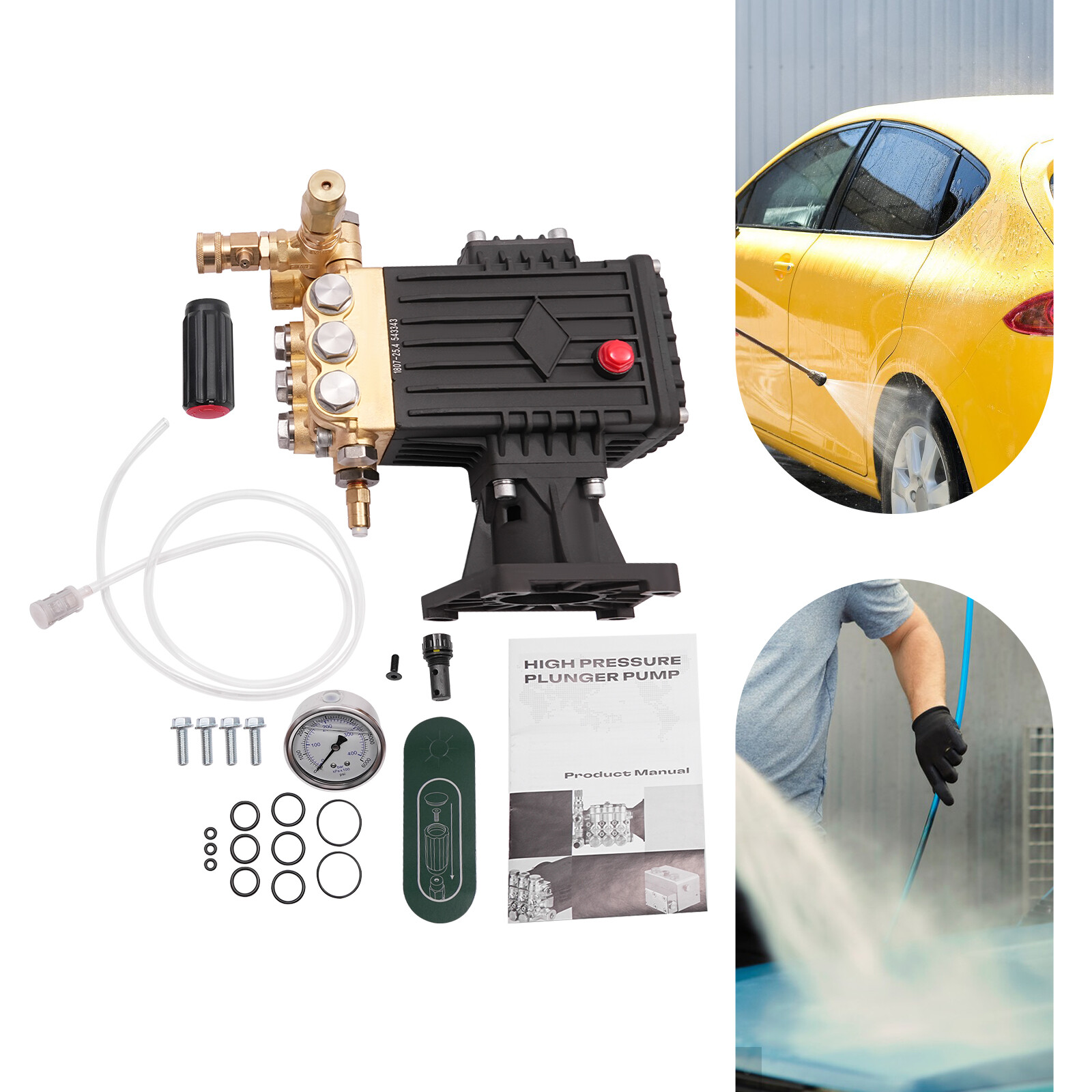 4000 PSI Pressure Washer Pump, 3/4″ Horizontal Shaft, 4 GPM, 3400 RPM, 13hp SALE