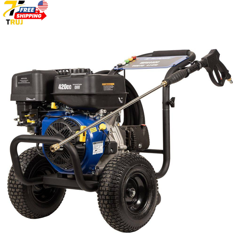 WPX 4400 psi 4.2 GPM 420 CC Cold Water Gas Powered Triplex Pump Pressure Washer