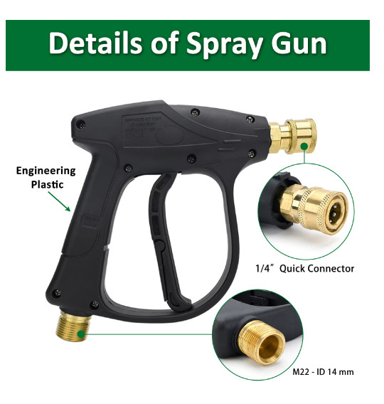 Pressure Washer for Car Cleaning Water Karcher Gun Quick Connector Hose Auto