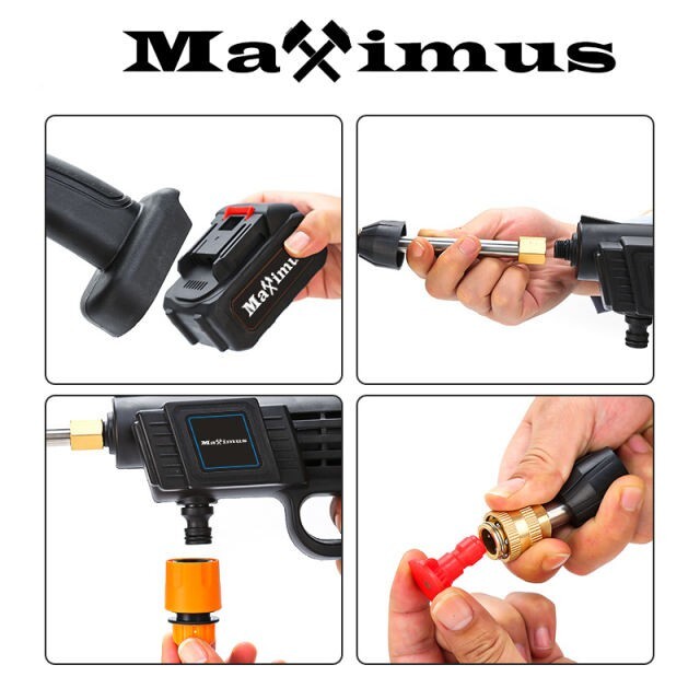 Maximus 24V Cordless Pressure Washer Power Cleaner with Battery & Charger