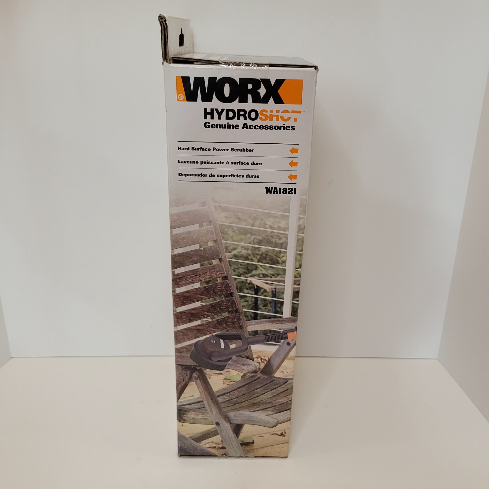 Worx Hydroshot Adjustable Outdoor Power Scrubber, Quick Snap Connection (WA1821)