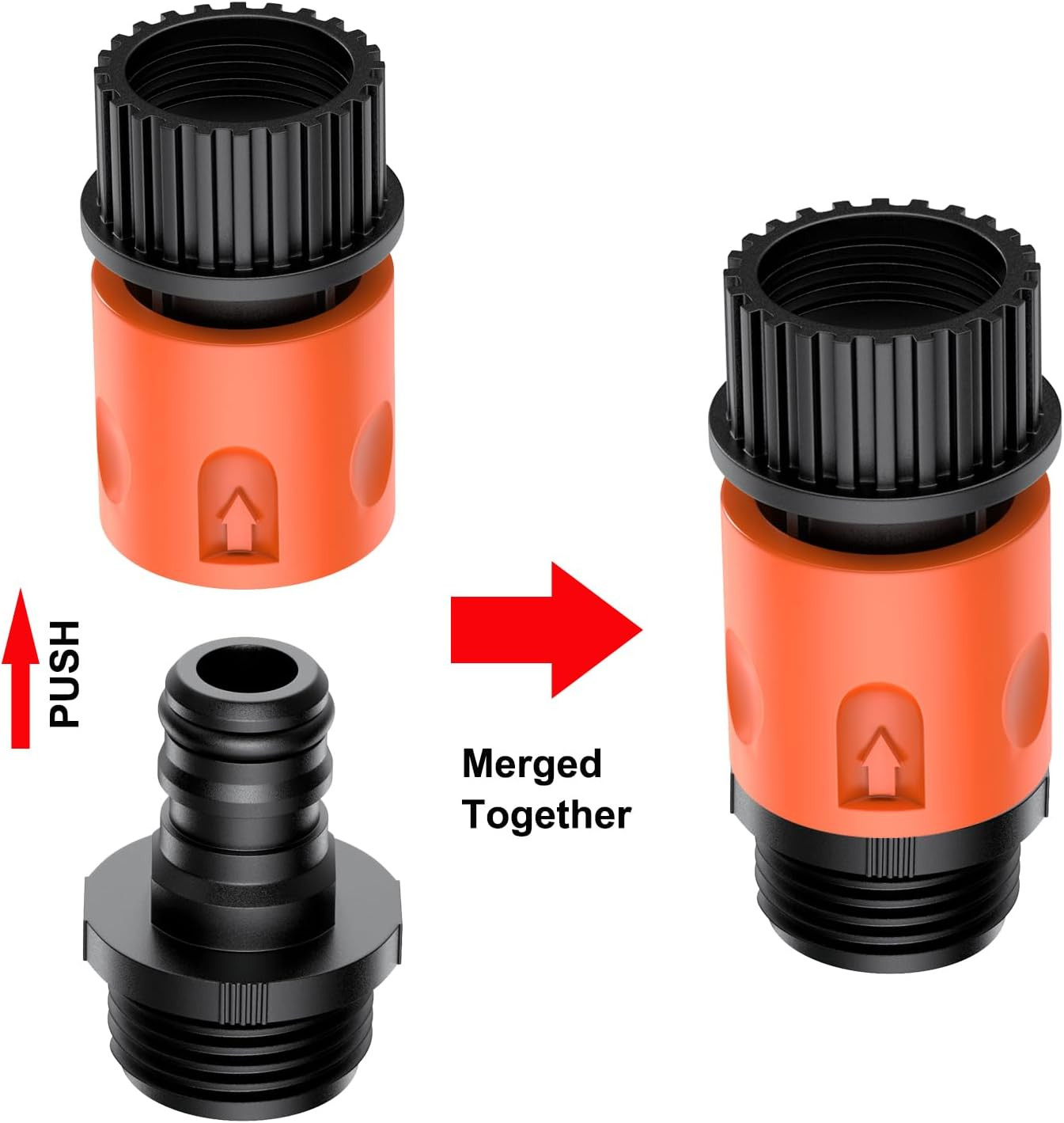 Quick Connect Flush Kit for Sea-Doo (Orange) & Kawasaki, Jet Boat Engine Flush A