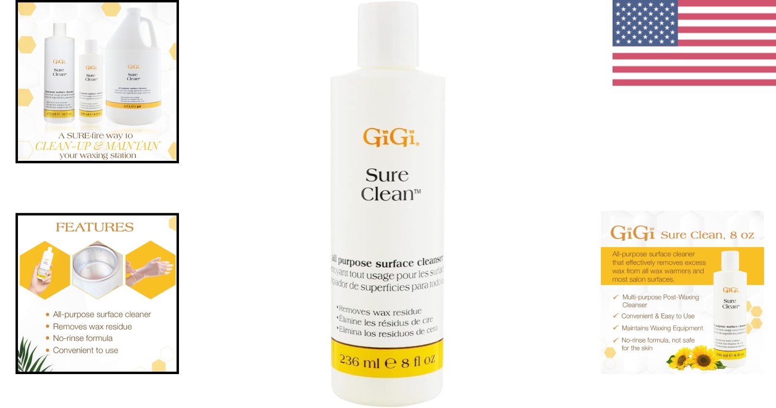 Effortless Wax Residue Removal – 8 fl oz All-Purpose Cleaner for Salon Surfaces