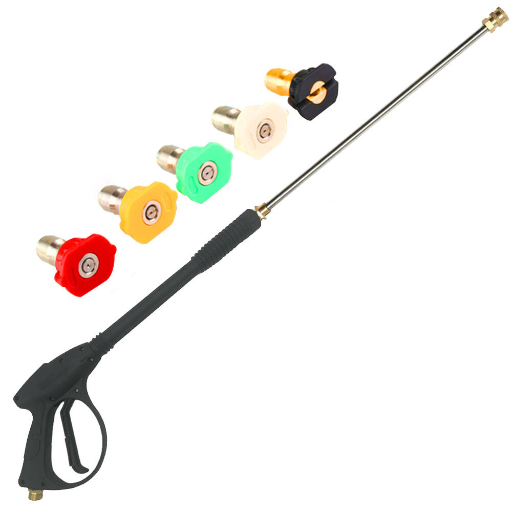 High Pressure Washer Power Washer Spray Gun Wand Lance Nozzle Hose Kit 30FT 50FT