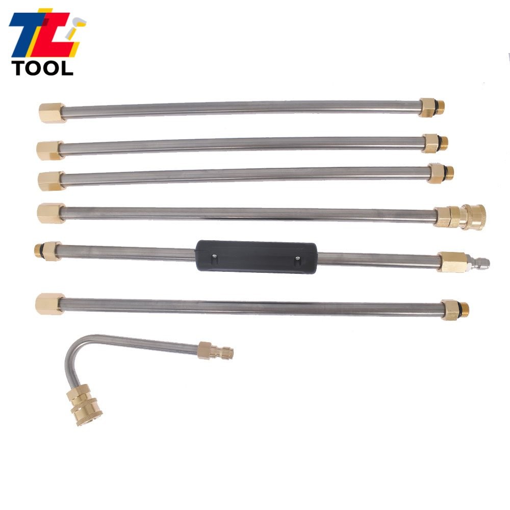 4000PSI 5 Cleaner Nozzle And Hose High Pressure Washer Extension Wand Set Kit