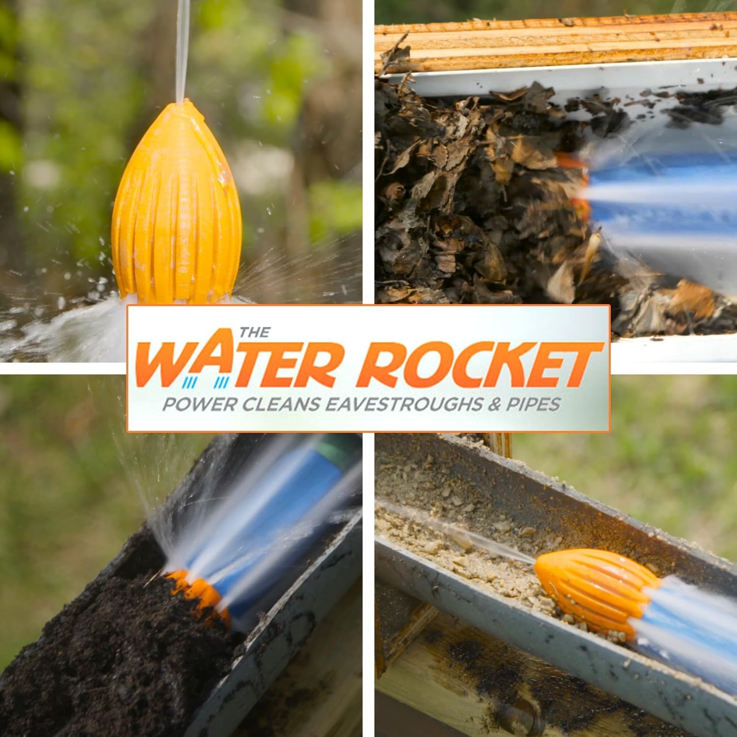 9200, Orange High-Pressure Washer Nozzle, Drain Cleaning Equipment for Gutters,