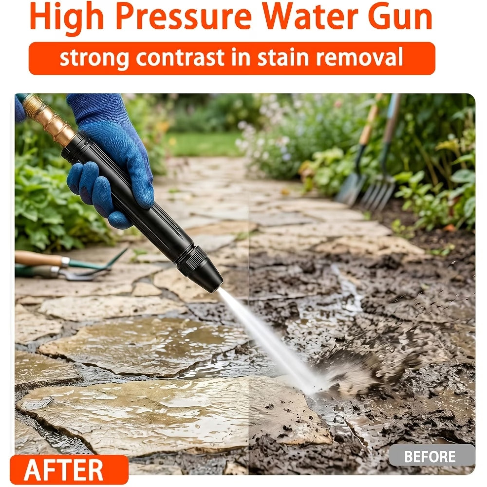 Larnto High Pressure Hose Nozzle Water Gun for Car Wash Garden Pressure Booster