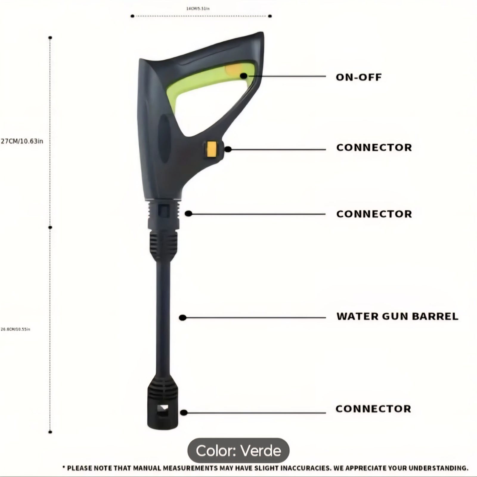 Zeckmuss Green Corded Electric Pressure Washer with Gun, Hose, Connectors