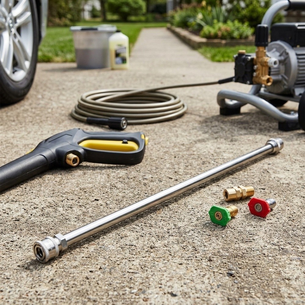 17 inch Pressure Washer Extension Rod Compatible with Most Nozzle Tips