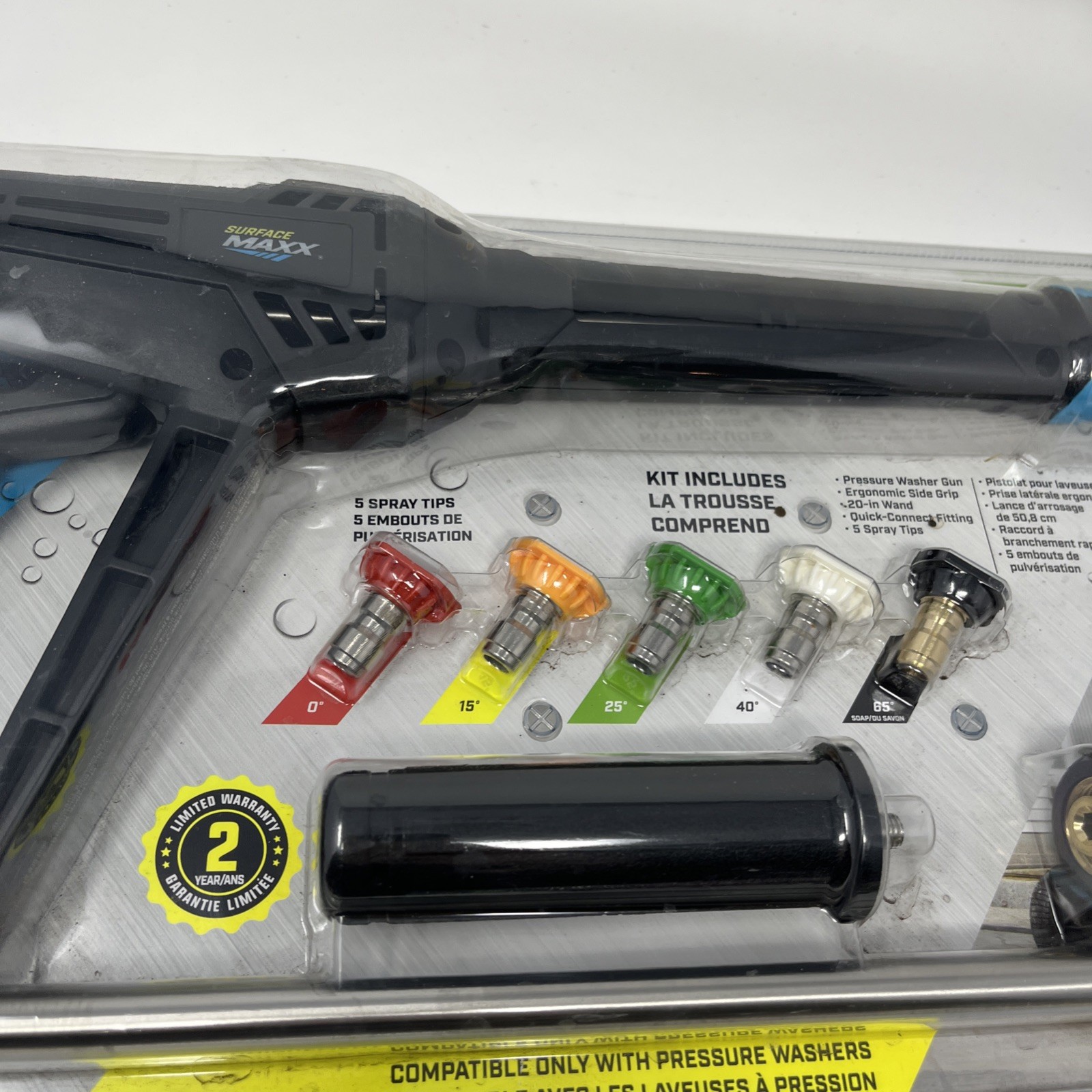 Surface Max 4500 PSI Pressure Washer Spray Gun Kit – New Sealed