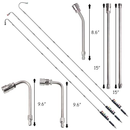 9 Pack Pressure Washer Extension Wand Upgrade Power Washer Lance with 6
