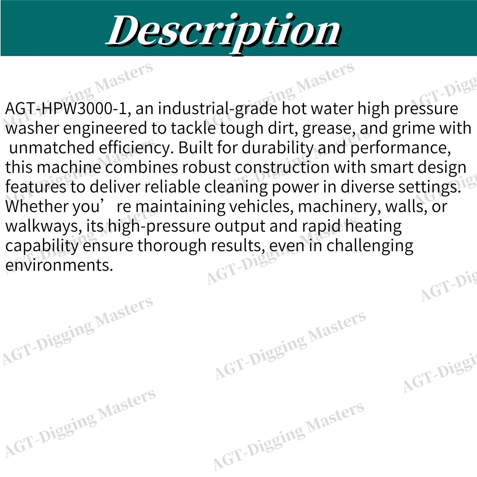 AGT 3000 Psi 6.5HP Hot Water High Pressure Washer Machine Diesel Burner USA SPOT