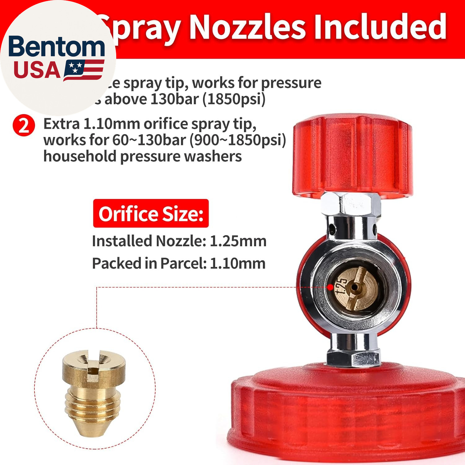 Pressure Washer Spray Gun Power Washer Short Gun with M22-Id14Mm & Foam Cannon F