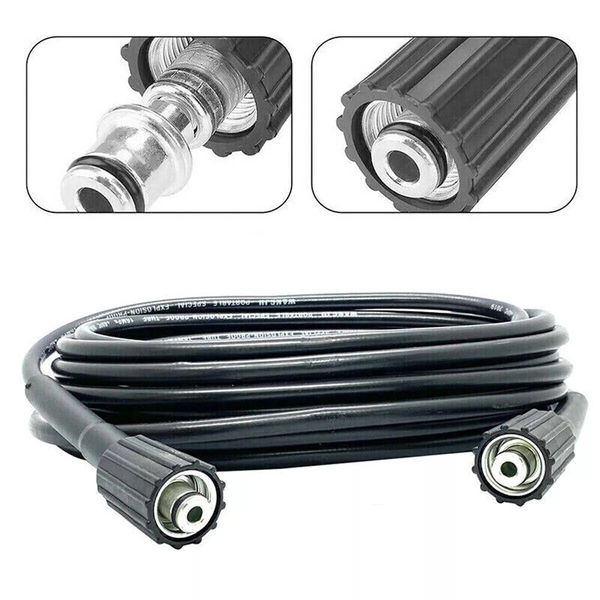 High Pressure Washer Hose 8m/26ft 5800PSI M22-14mm Power Washer Extension Tube