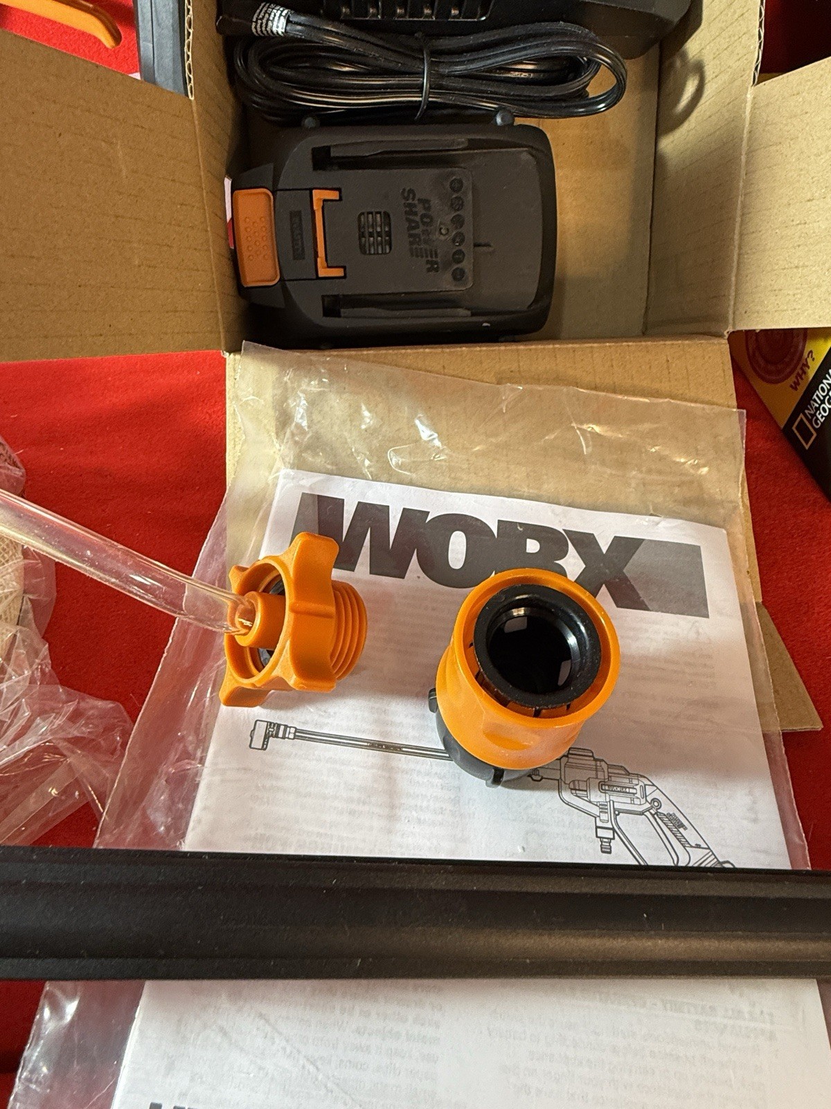 WORX HydroShot 20V Cordless Portable Power Cleaner (WG620) w/ Battery & Charger