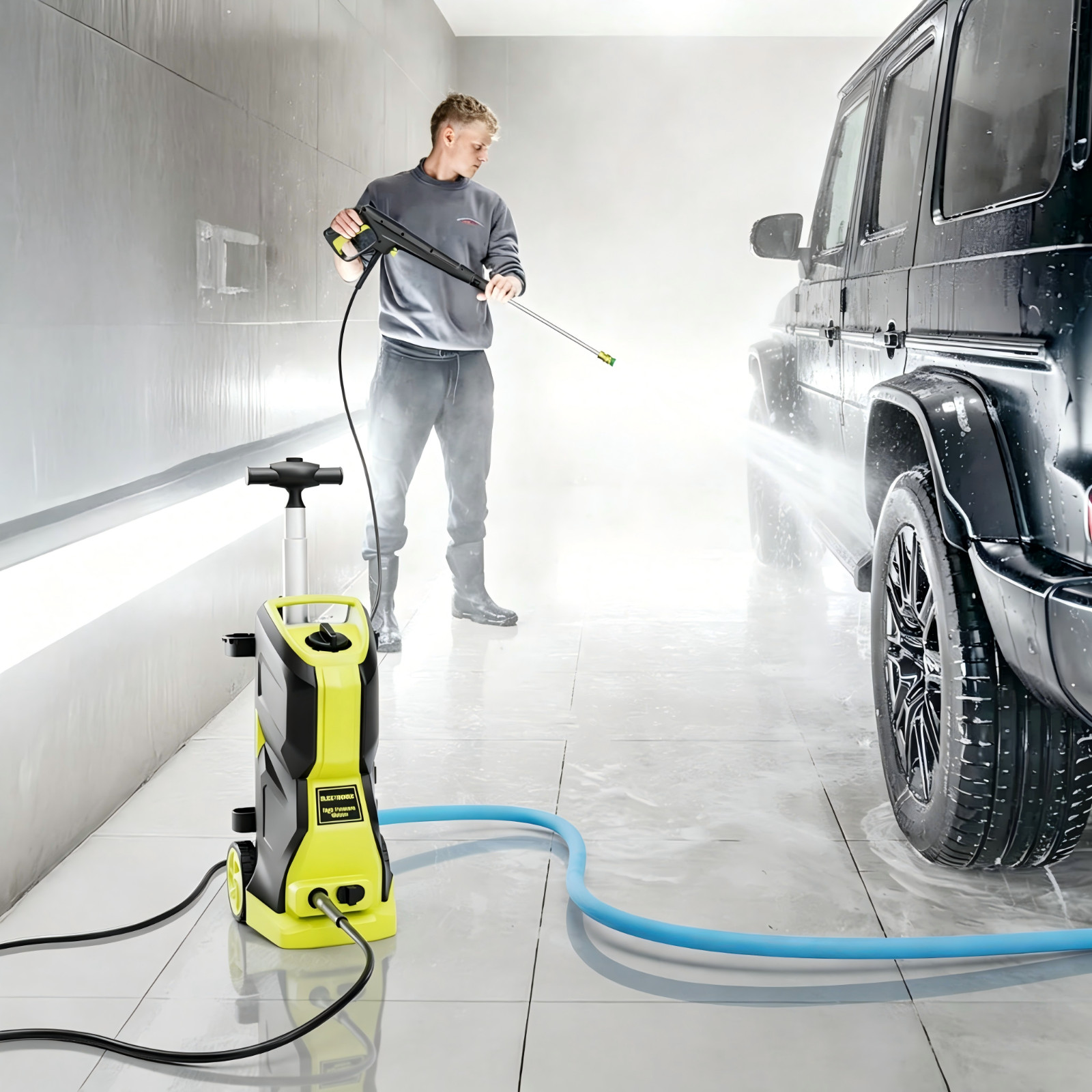 Pressure Washer 4200PSI 3.1GPM, 500ML Foam Cannon, 500ML Soap Tank, for Car