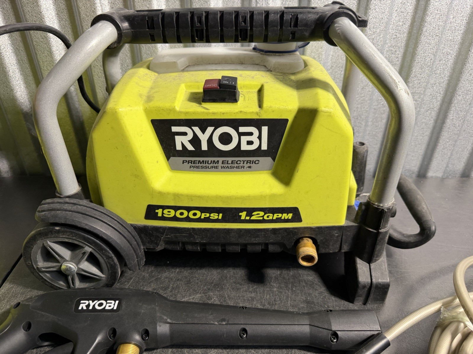 RYOBI 1900 PSI 1.2 GPM Electric Pressure Washer RY1419MT Used Tested