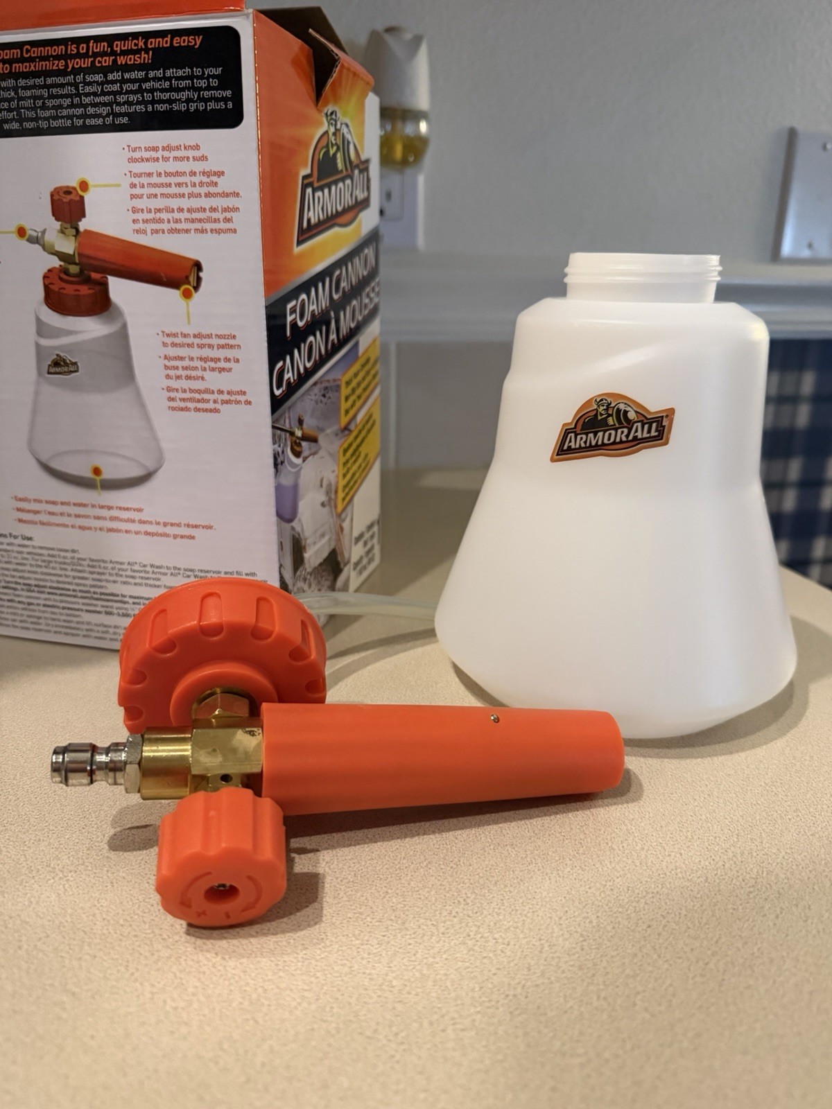 Armor All Foam Cannon 40oz Adjustable Soap Foamer for Pressure Washer Auto/ Home