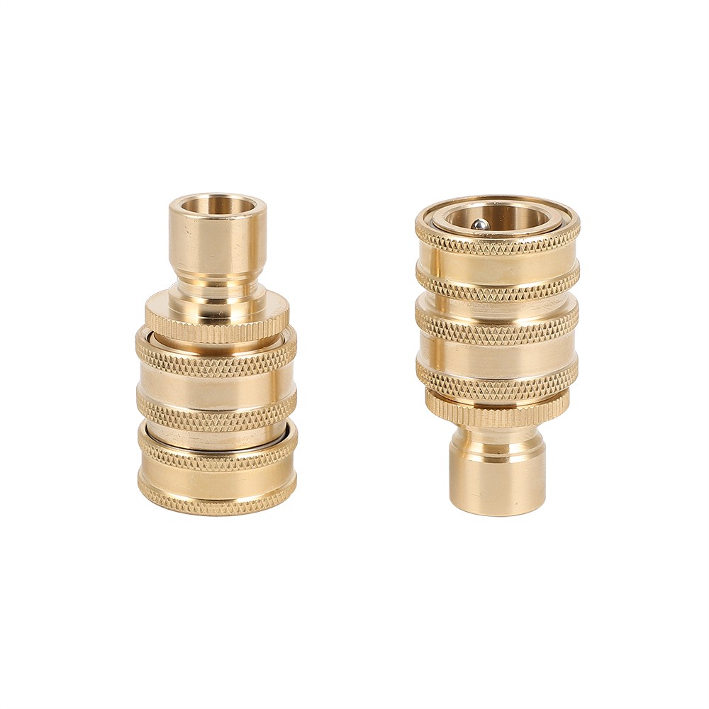 3/4″ Garden Hose Quick Connect Water SOLID Brass Female Male Connector Set New