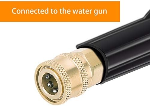 3 Pack Pressure Washer Coupler, Brass Fittings, 1/4 Inch Quick Connect to Female