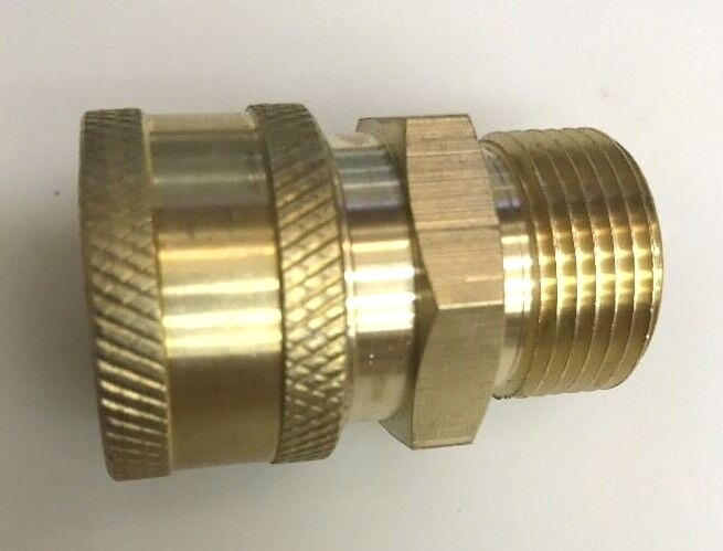 MTM 3/8 Coupler X M22 Male 15mm Twist Connect Pressure Washer (Non Standard )