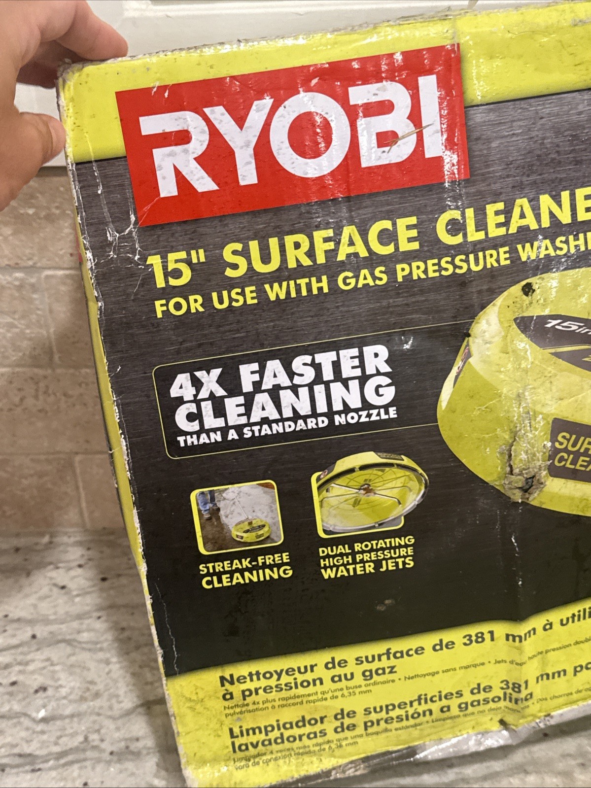 Ryobi RY31SC01 15 inch 3300PSI Surface Cleaner