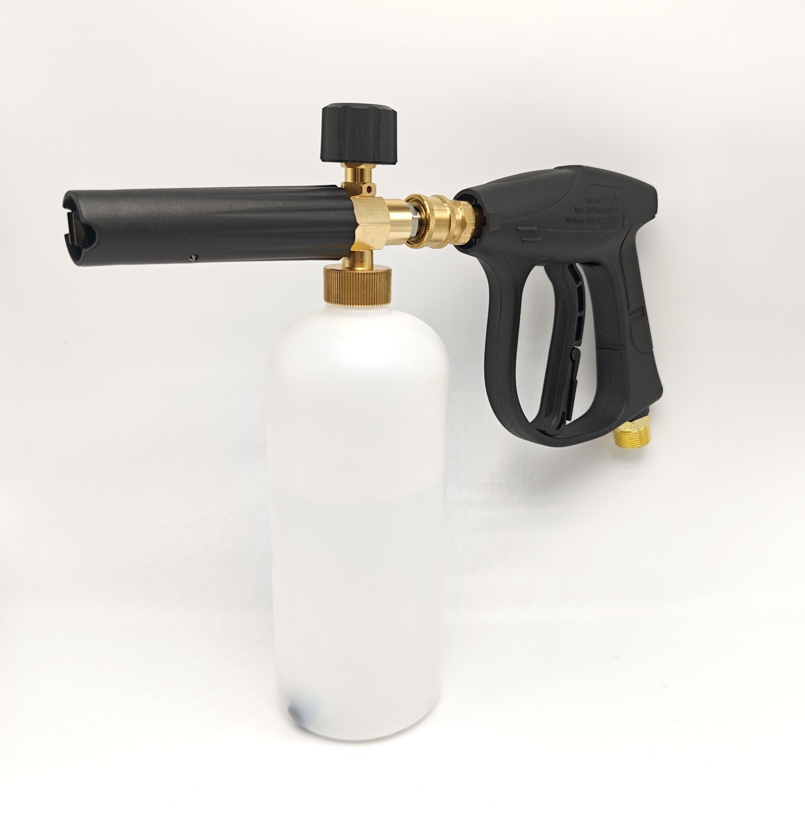 1/4″ Snow Foam Pressure Washer Gun Car Wash Soap Lance Cannon Spray Jet Bottle