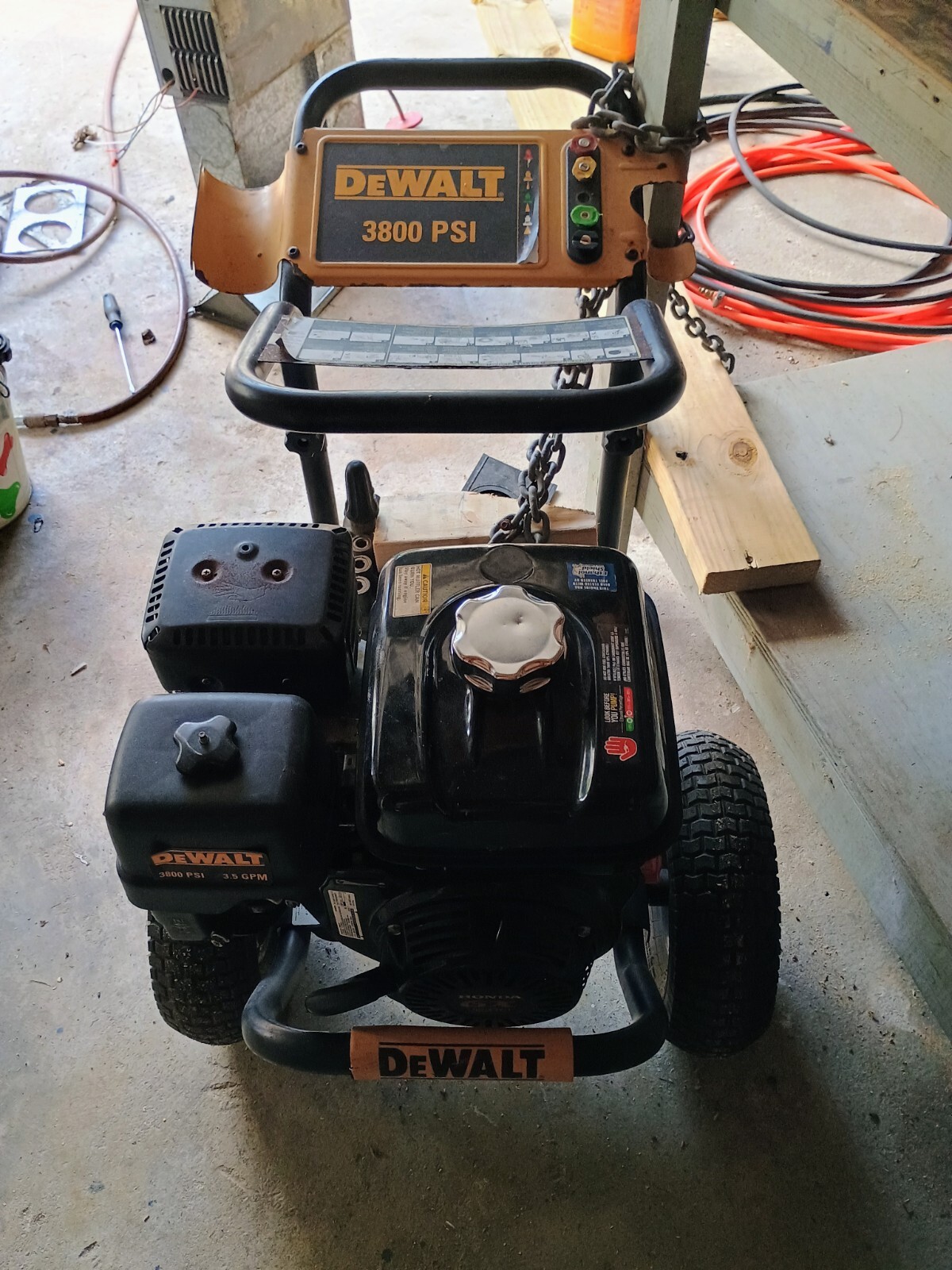 DEWALT DXPW60604 3800 PSI at 3.5 GPM Gasoline Cold Water Pressure Washer