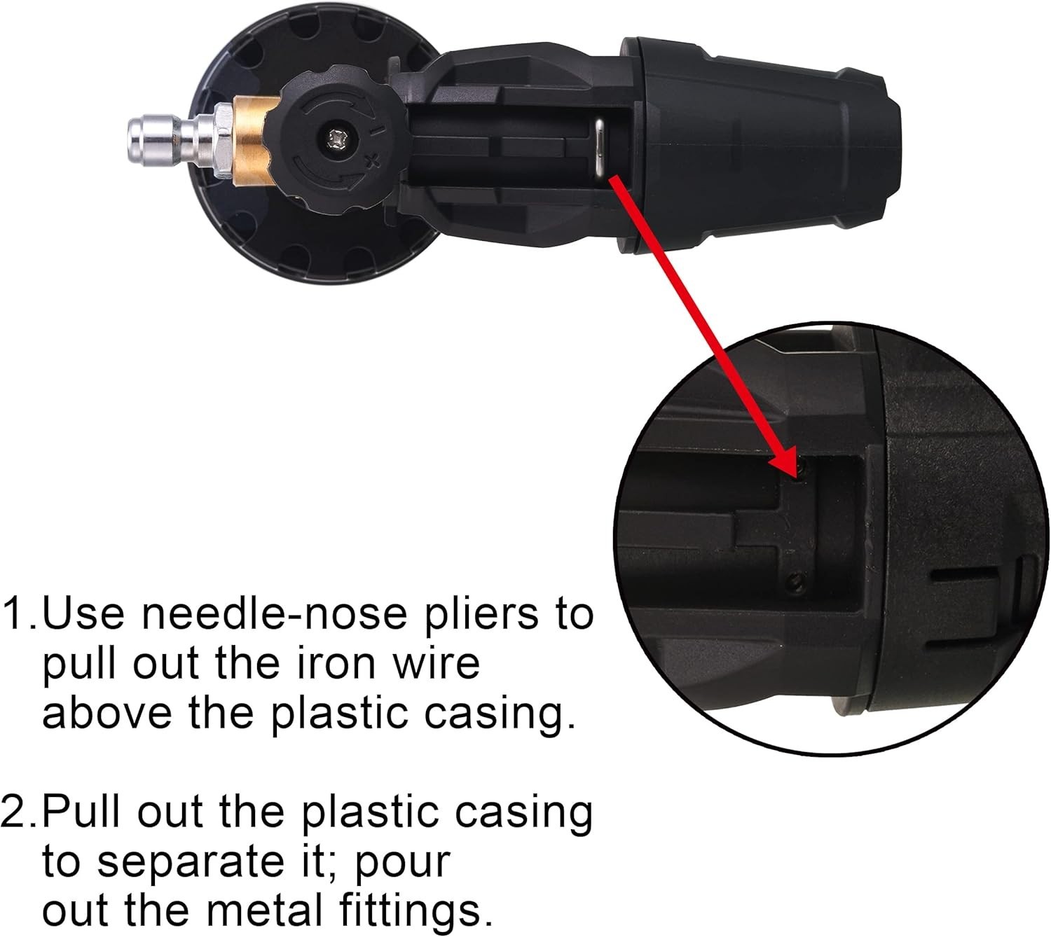 Foam Cannon, 1/4 Inch Quick Connect, Power Washer Foam Cannon with 5 Pressure…