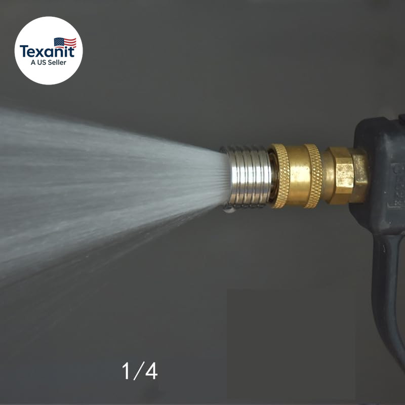 Pressure Washer Tips Spray Nozzle Soft Rain Shower Head Sprinkler with 1/4 Quick
