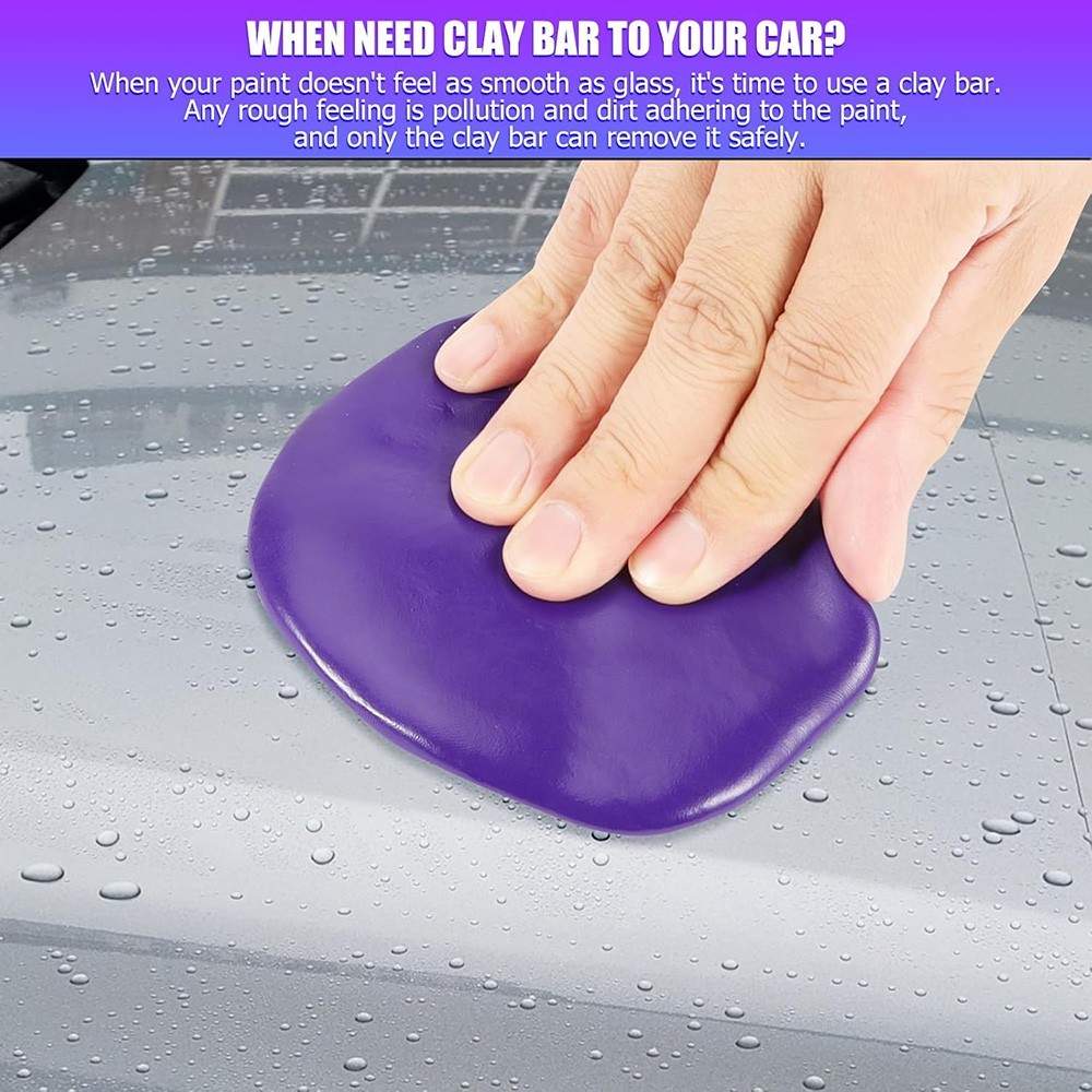 Car Clay Bar 4 Pack 400g Premium Grade Clay Bars Detailing Magic Clay Bar Purple