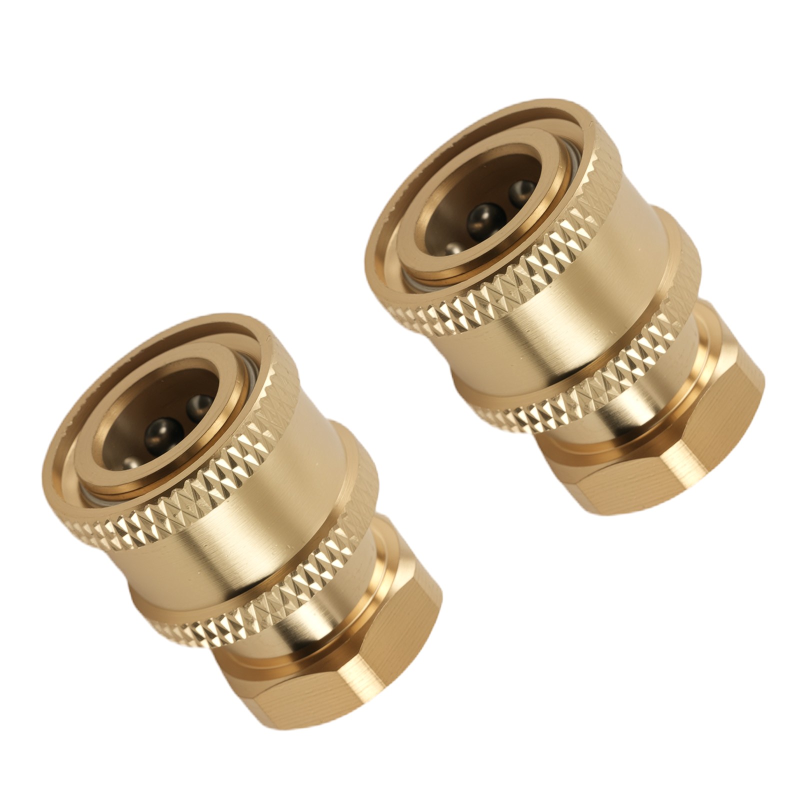 1/4″ QC Socket to Female NPT Brass Coupler Adapter for Pressure Washer Wand 2PCS