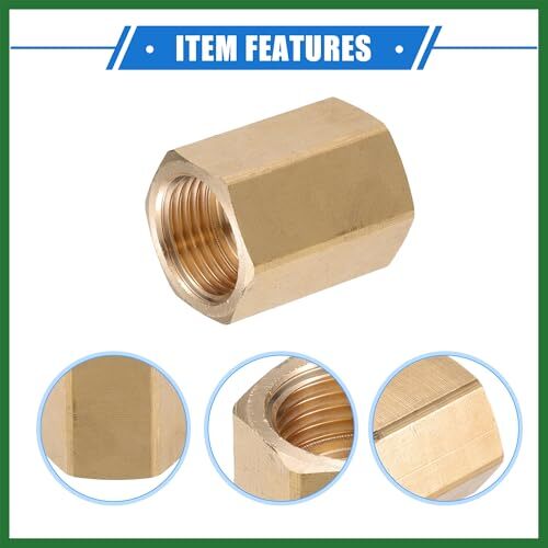 Pressure Washer Connector M18x1.5 to M18x1.5 Female Adapter Brass Screw Hose …