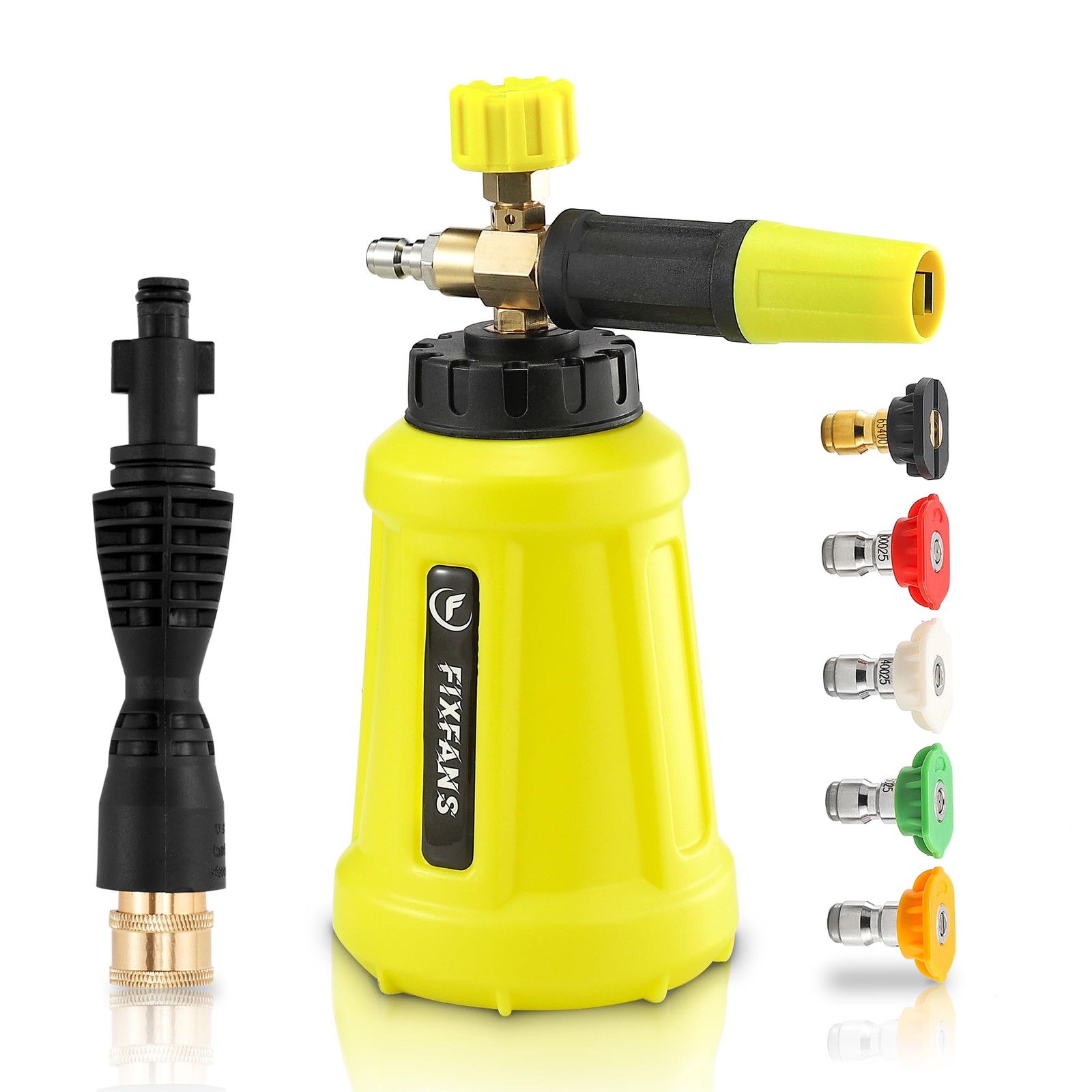 FIXFANS Foam Cannon with Replacement Adapter for Portland Husky Ryobi