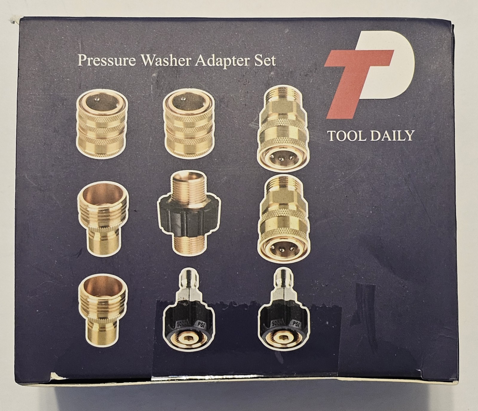 Tool Daily Short Pressure Washer Gun with Foam Cannon & Adapter Set NIB