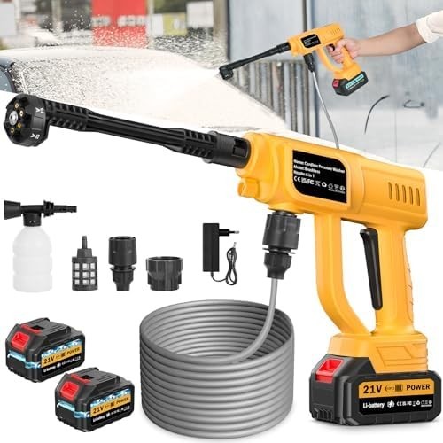 Cordless Pressure Washer Battery Operated, 1700PSI Portable Cordless Power