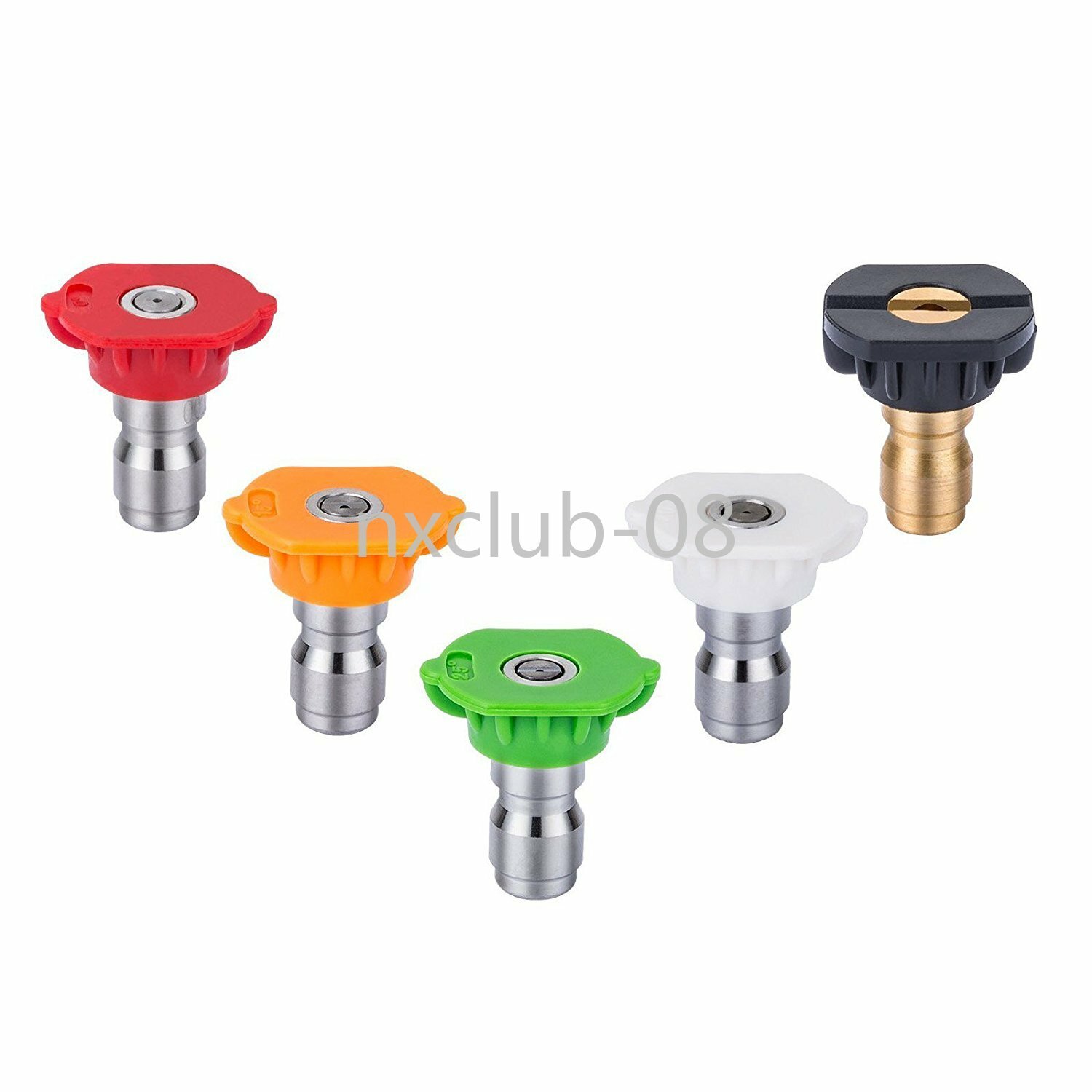 5 Pcs 1/4″ Pressure Washer Spray Tips Nozzle Quick Connect 4.0 GPM Car Wash new
