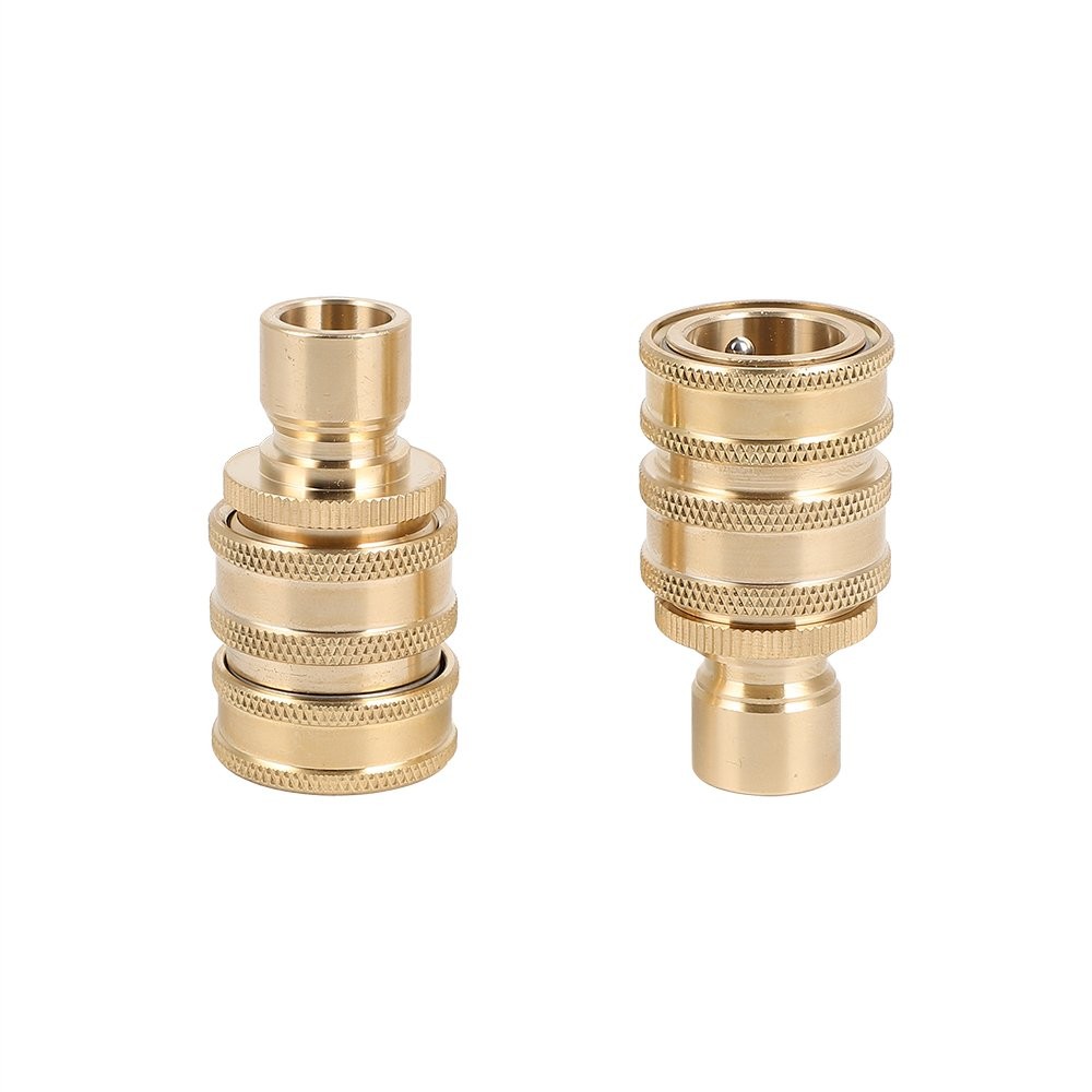3/4″ Garden Hose Quick Connect Water Hose Fit Brass Female Male Connector 2PCS