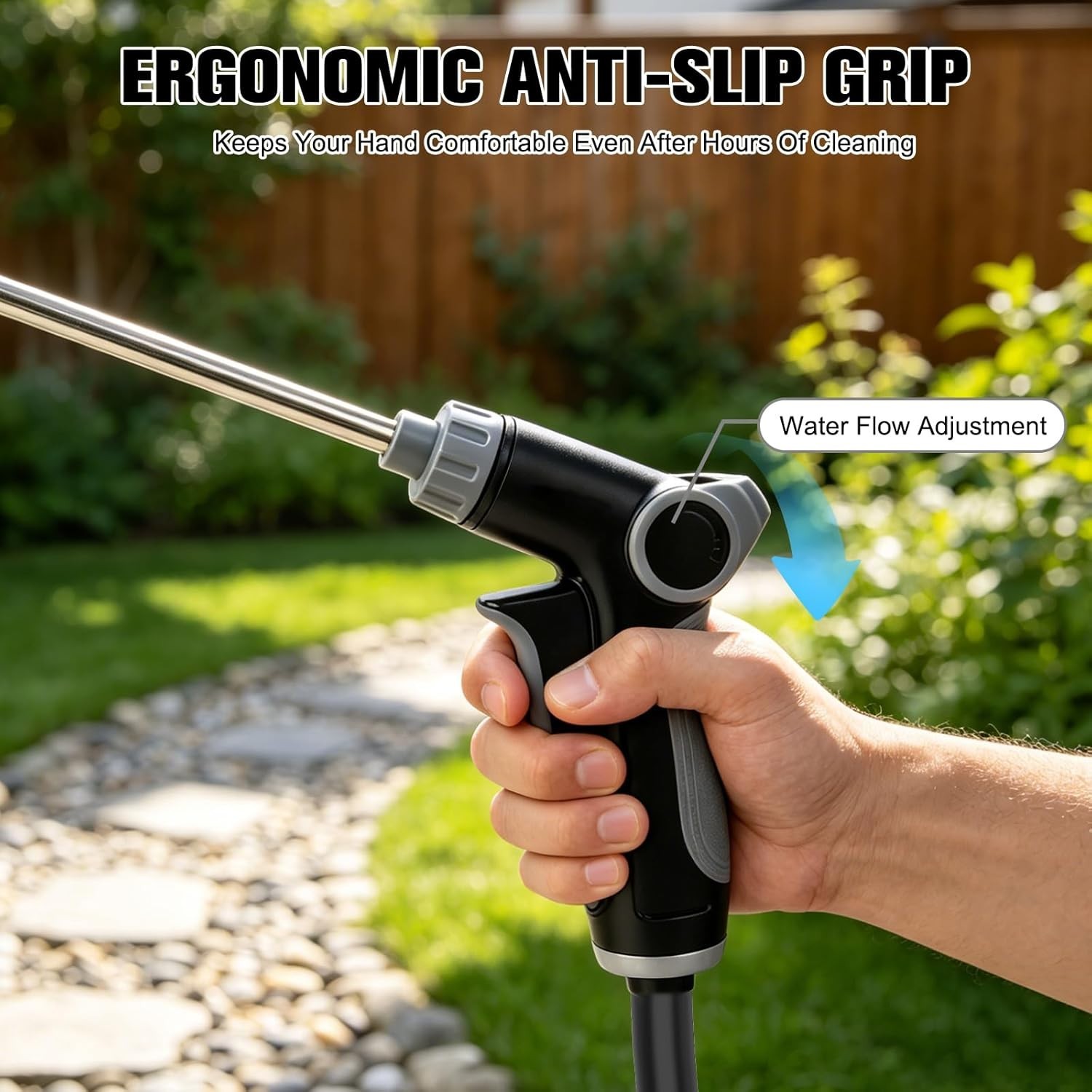 Leak-Proof High Pressure Washer Gun for Yard, Car & Pet Washing – Metal Build