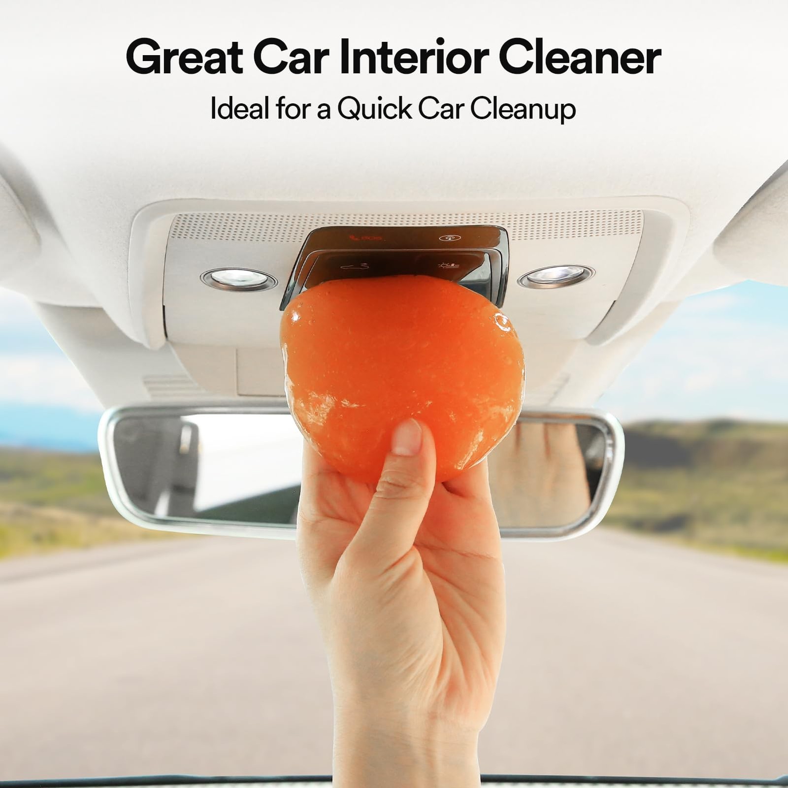PULIDIKI Car Cleaning Gel Putty Kit Interior Orange