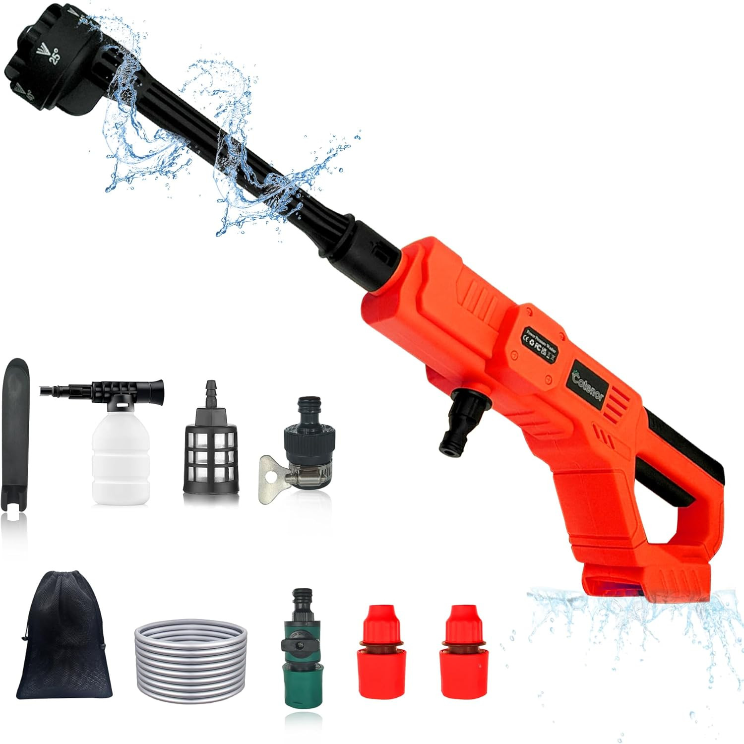 Car Power Washer for Milwaukee 18V Battery 48-11-1850,1000PSI Portable Pressure