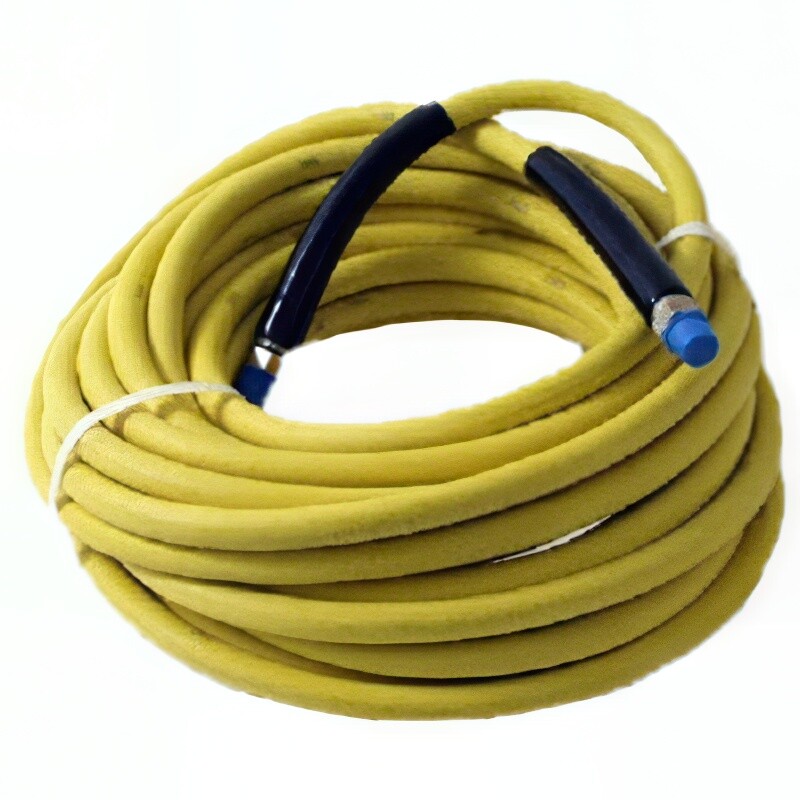 Smooth Yellow Non-Marking Pressure Washer Hose, 50 ft. x 3/8″, 1-Wire, 3000 PSI