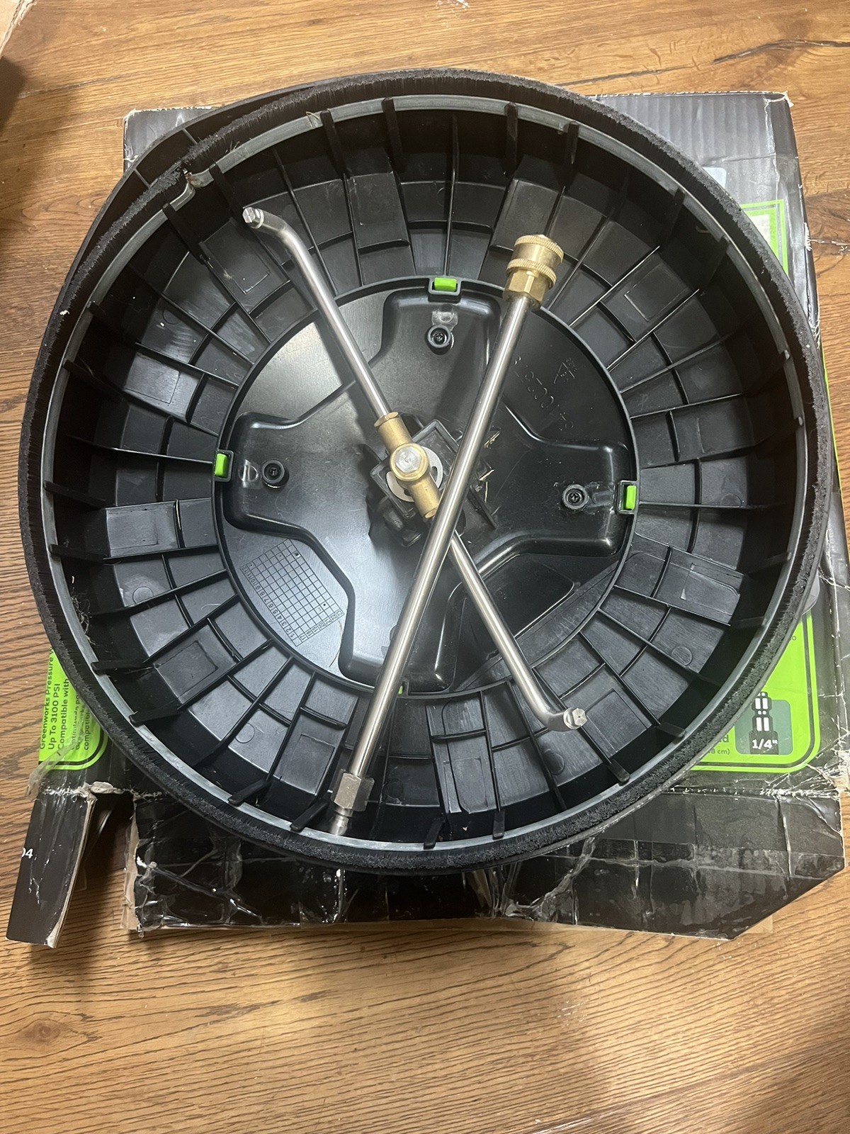 Greenworks 15 inch Rotating Surface Cleaner 3100 Psi + 12 inch Wand Extension