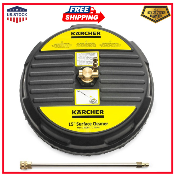 Pressure Washer Surface Cleaner 15, Quick Connect, 2600-3200 PSI, Ideal for DriP