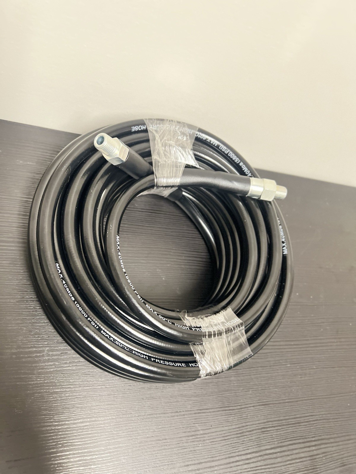 50FT High Pressure Washer Hose 5800 PSI 40MPa Male Threaded Ends New