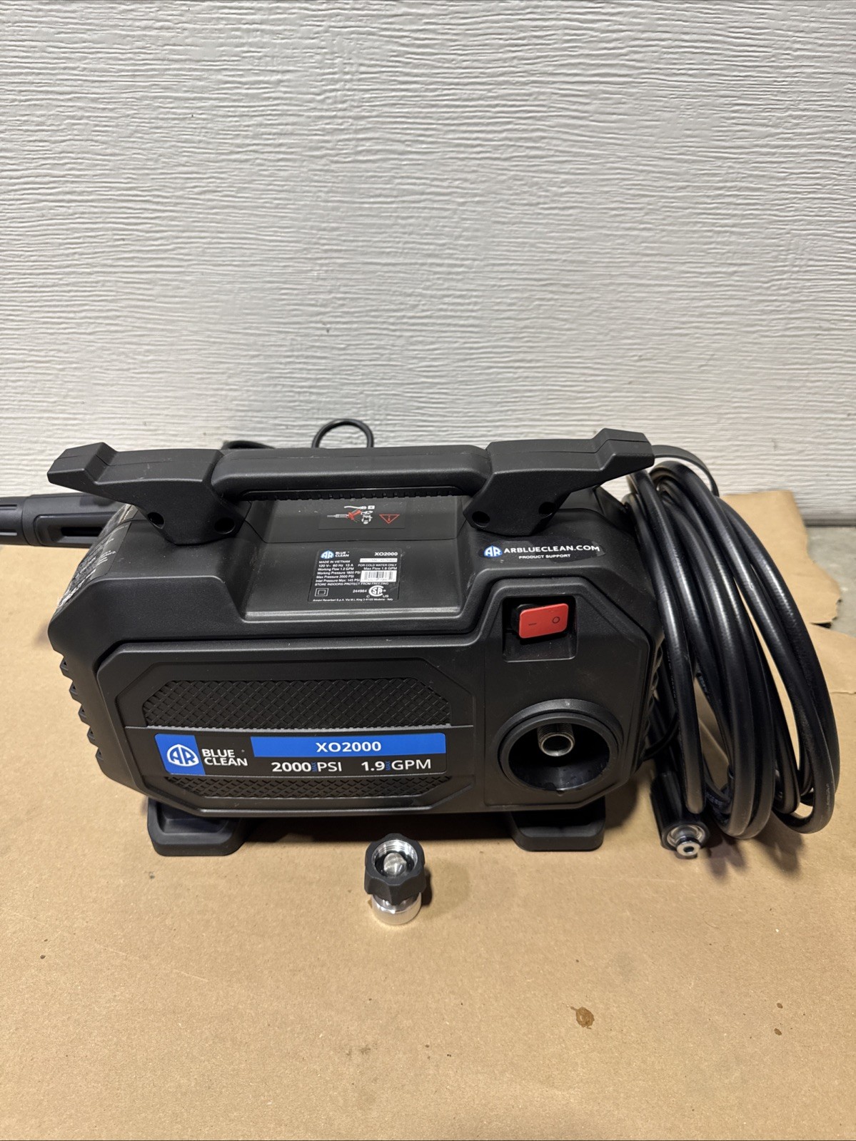 AR Blue Clean XO2000 | 2,000PSI @ 1.9GPM | Electric Pressure Washer