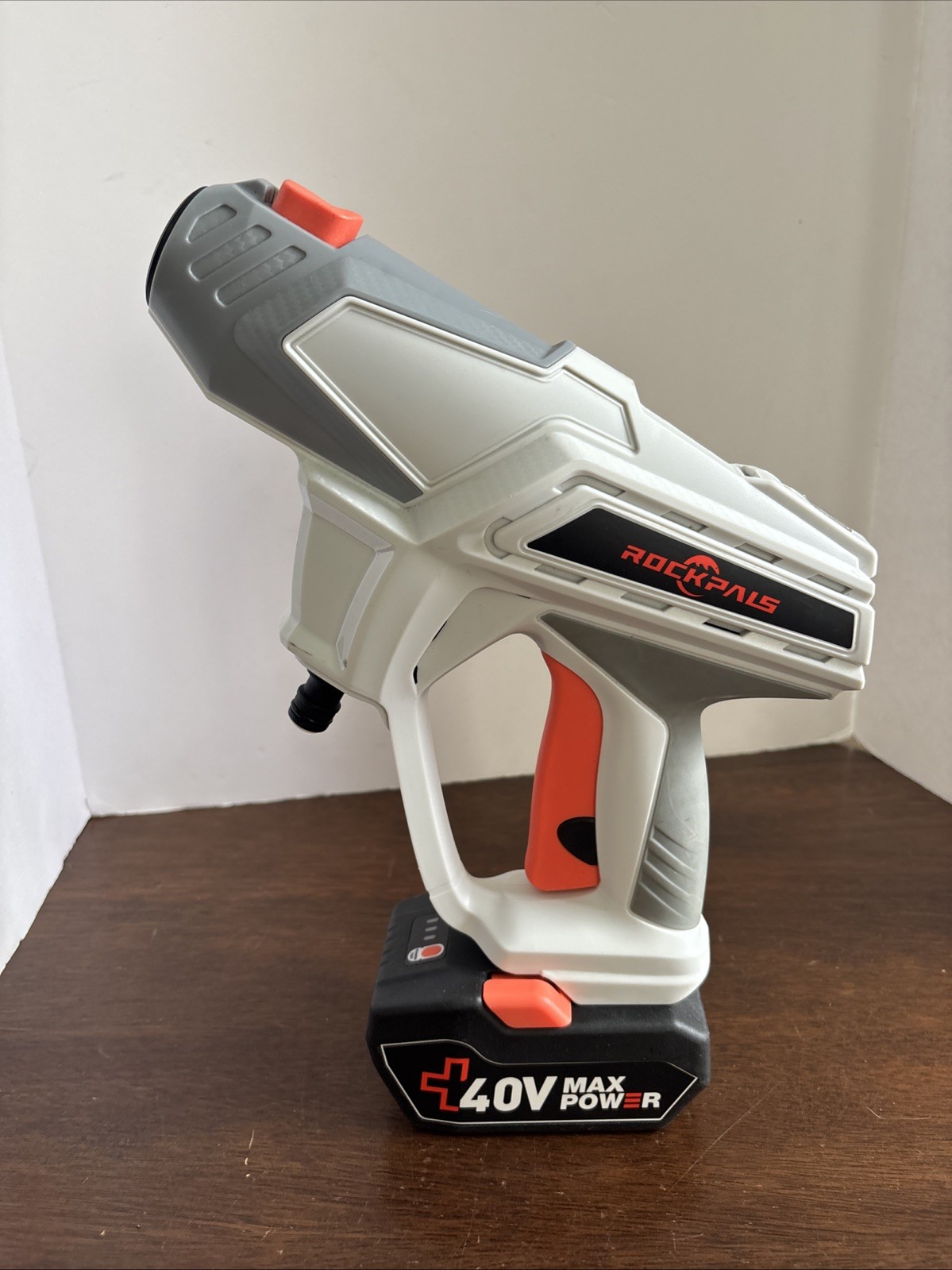 ROCKPALS Cordless Pressure Washer Gun, 1 x 40V Batteries LDG-HERO-H4 – WHITE