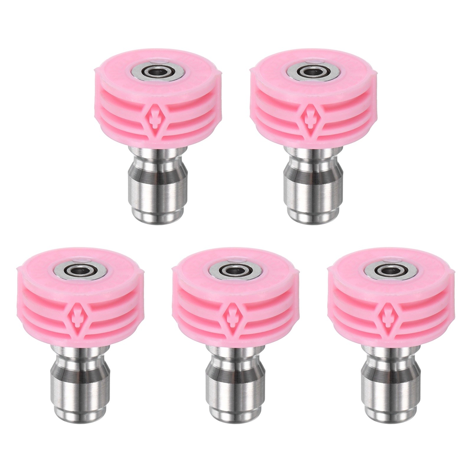 5-Pack 1/4″ Quick Connect, Orifice 4.0 Pressure Washer Tips [Pink]